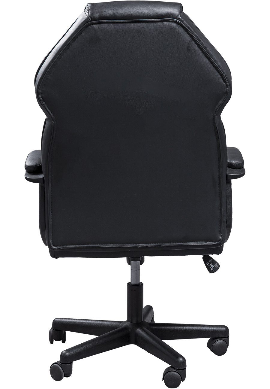 Cruth nathair Leathar sintéiseach Ar ais Padded Armrest Cathaoirleach Oifige Le Feidhm Suas Agus Síos details